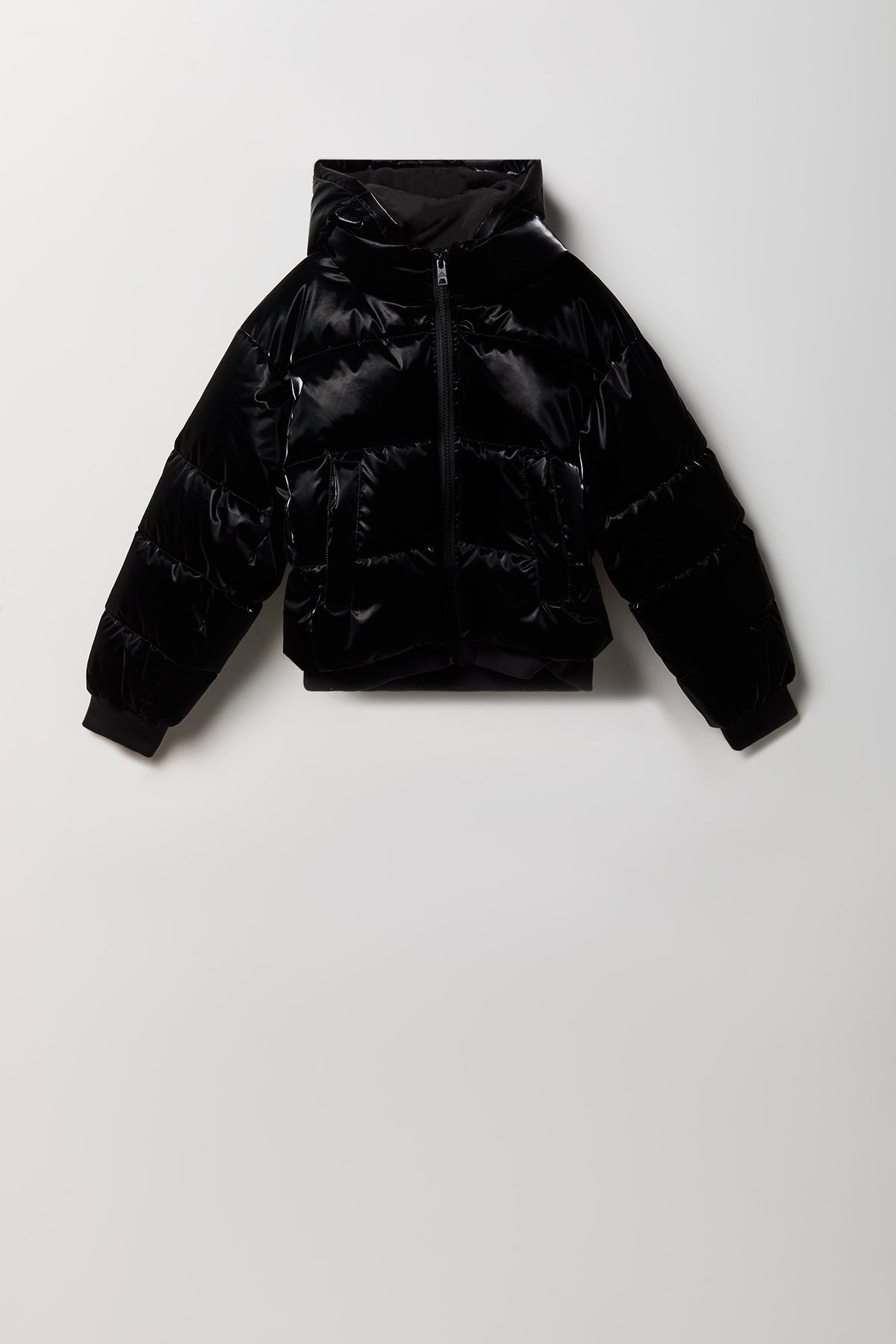 Blouson bouffant chatoyant doublé de molleton pour fille