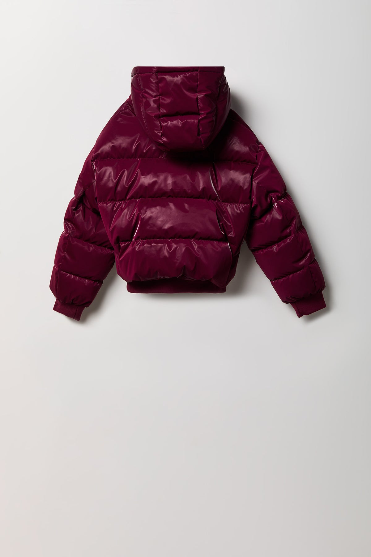 Vue alternative 2. Blouson bouffant chatoyant doublé de molleton pour fille