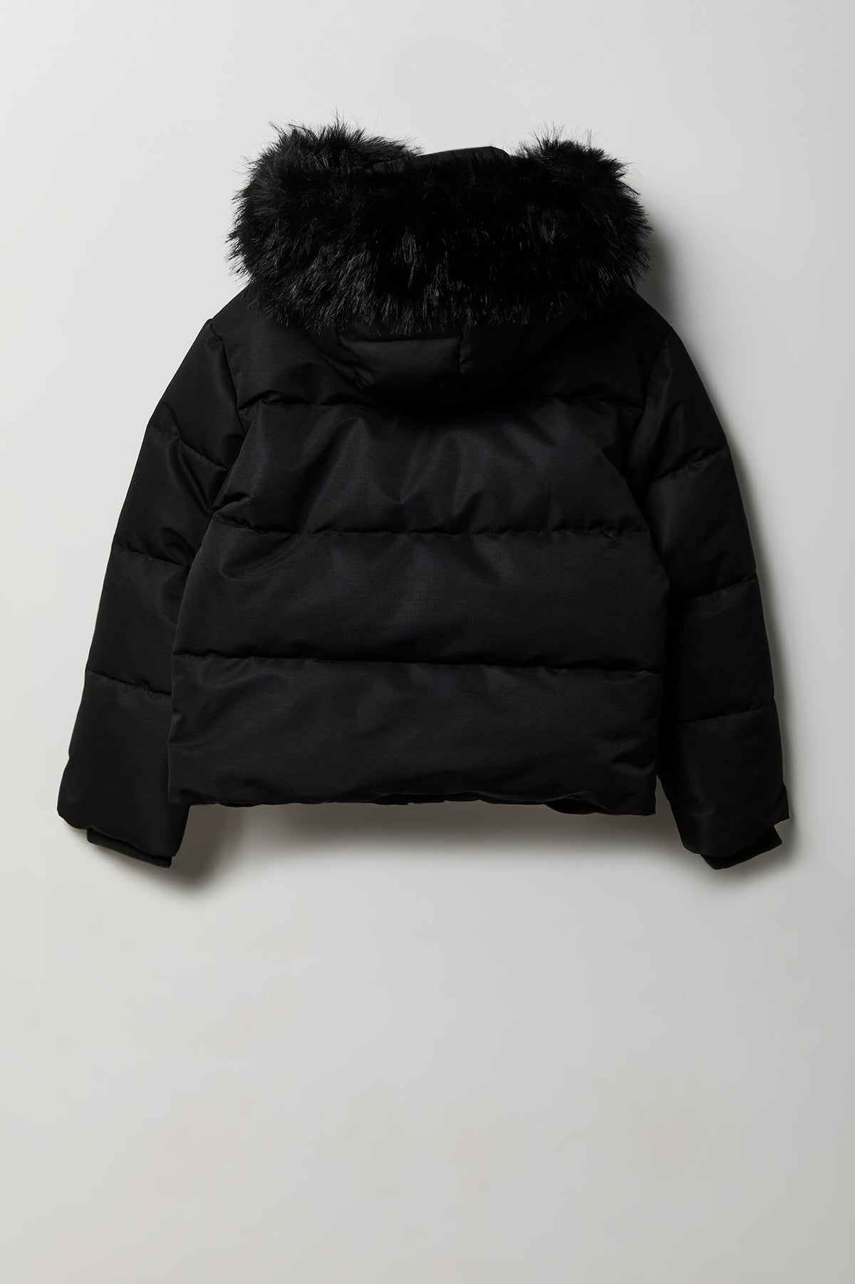 Vue alternative 5. Blouson bouffant court à imprimé City avec liséré de similifourrure