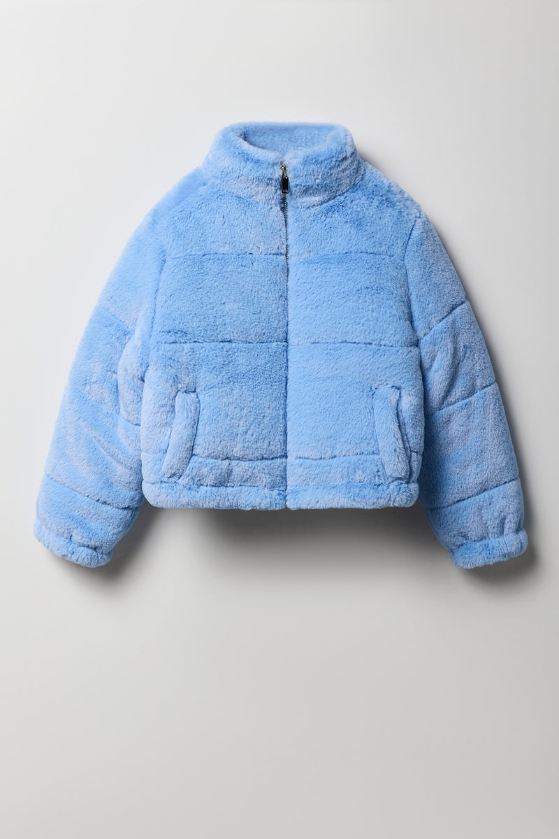 Blouson matelassé boutonné pour filles