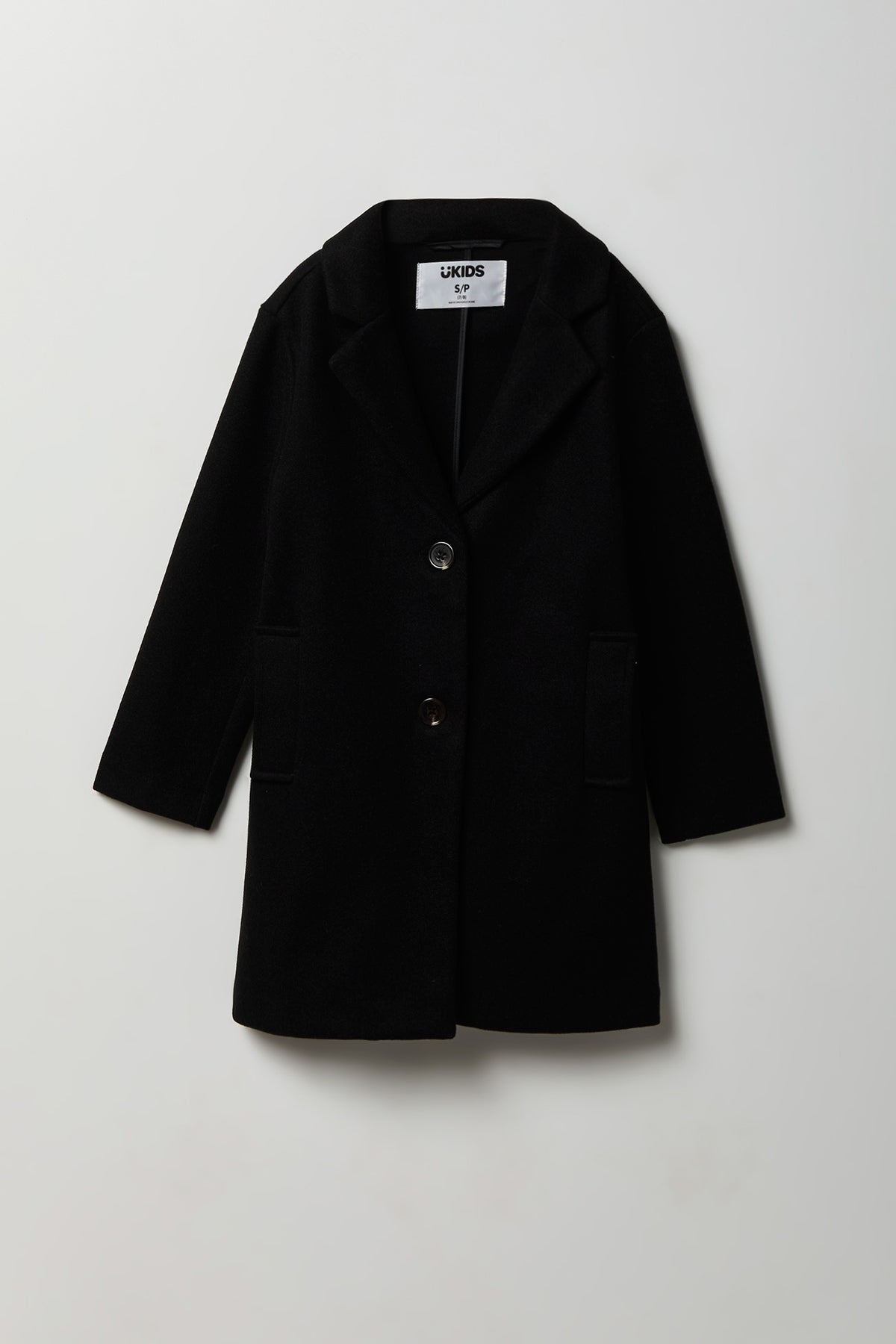 Girls Peacoat - Black