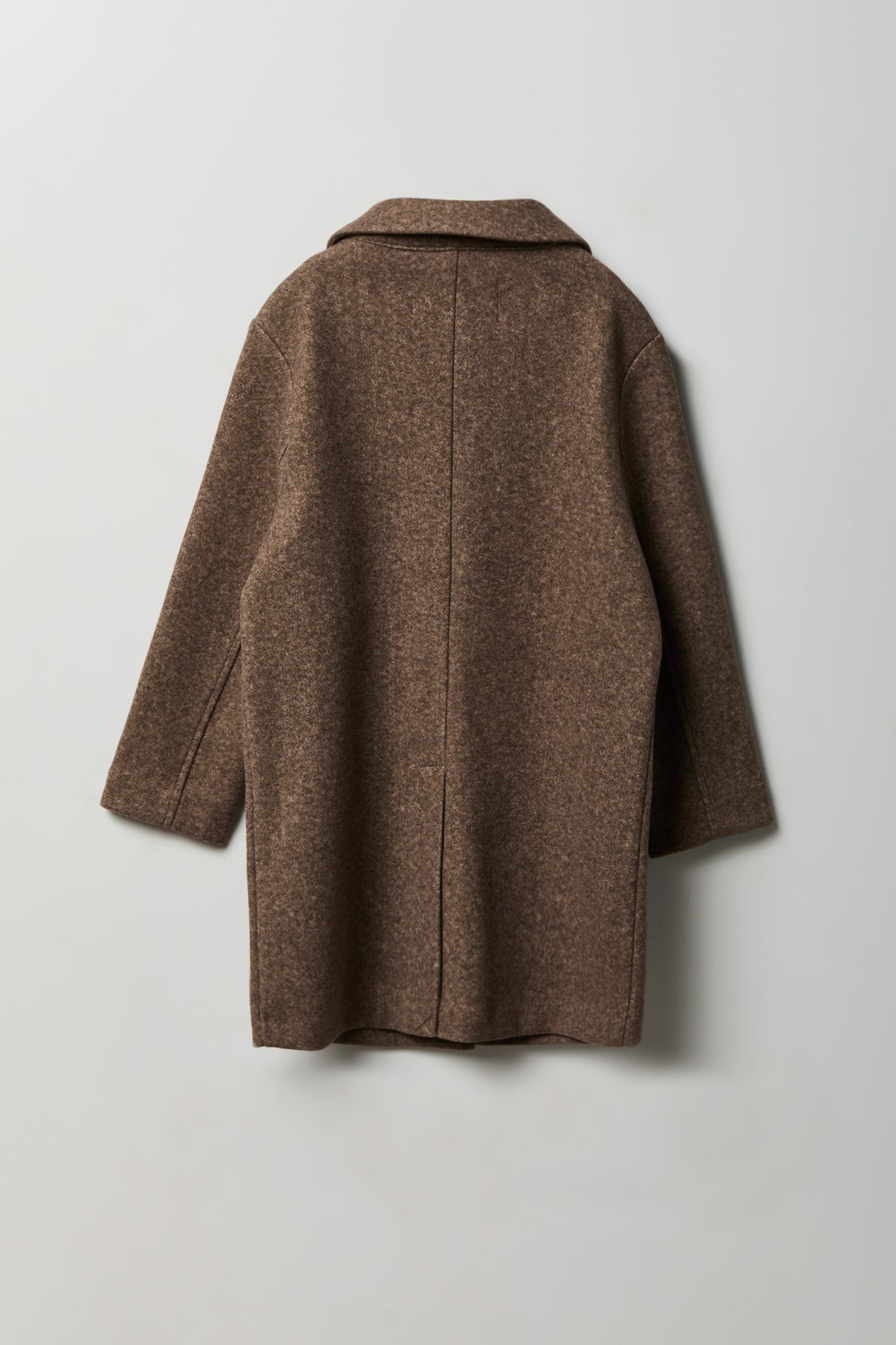 Alt View 2. Girls Peacoat - Taupe