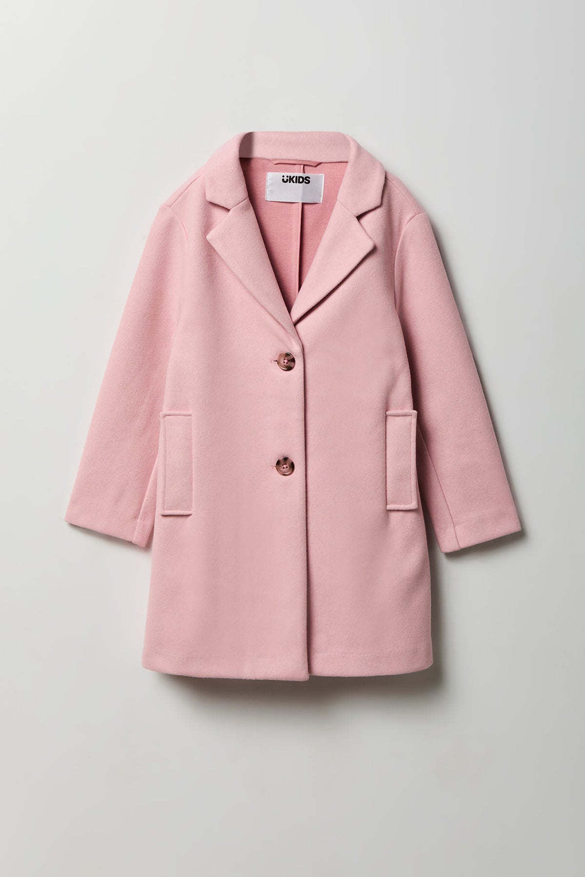 Girls Peacoat - Light Pink