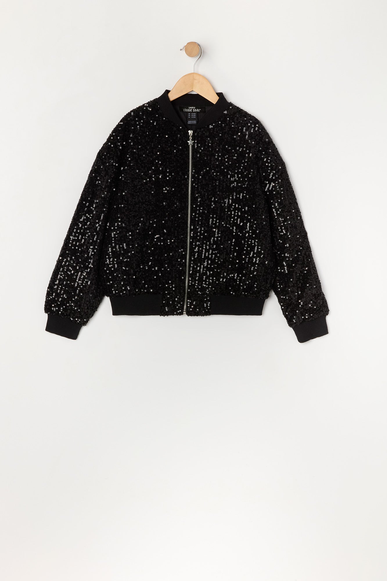 Girls Sequin Bomber Jacket