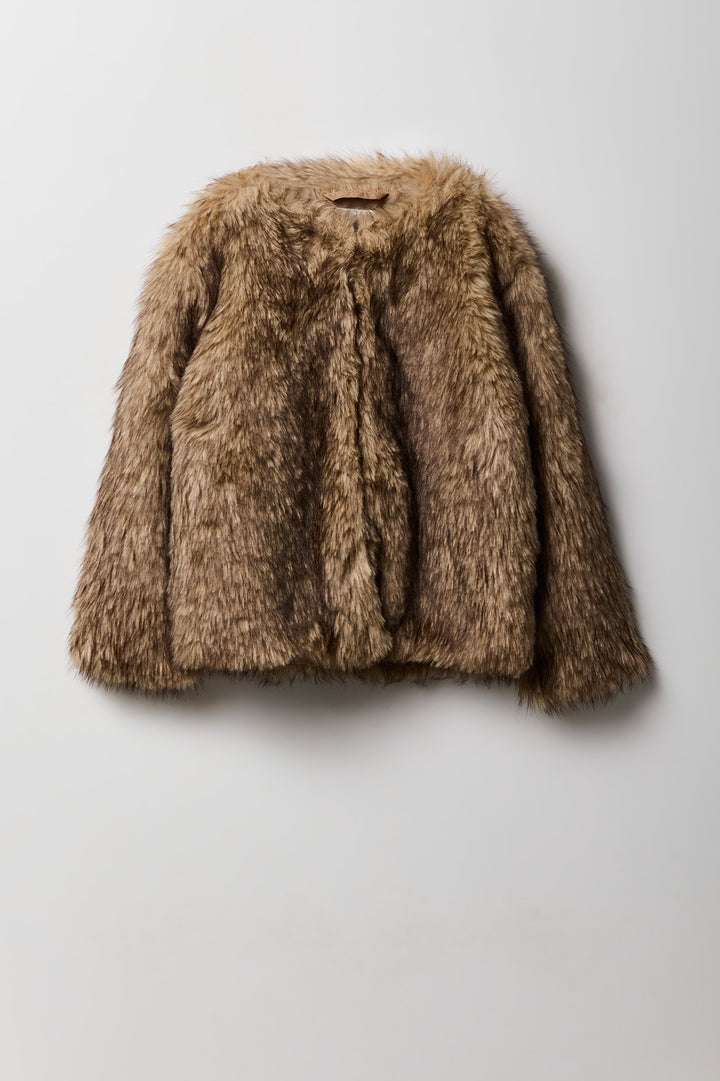 Girls Faux Fur Jacket