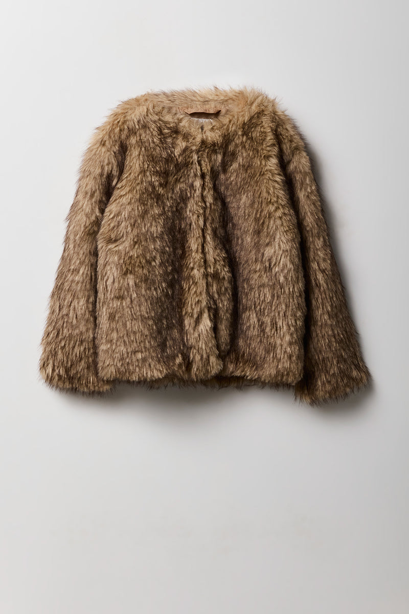 Girls Faux Fur Jacket