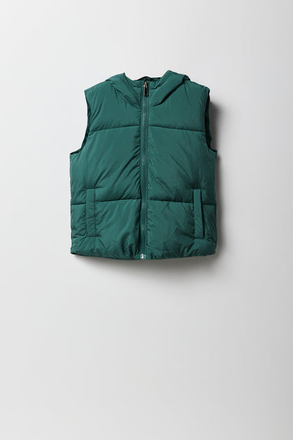 Girls Hooded Puffer Vest