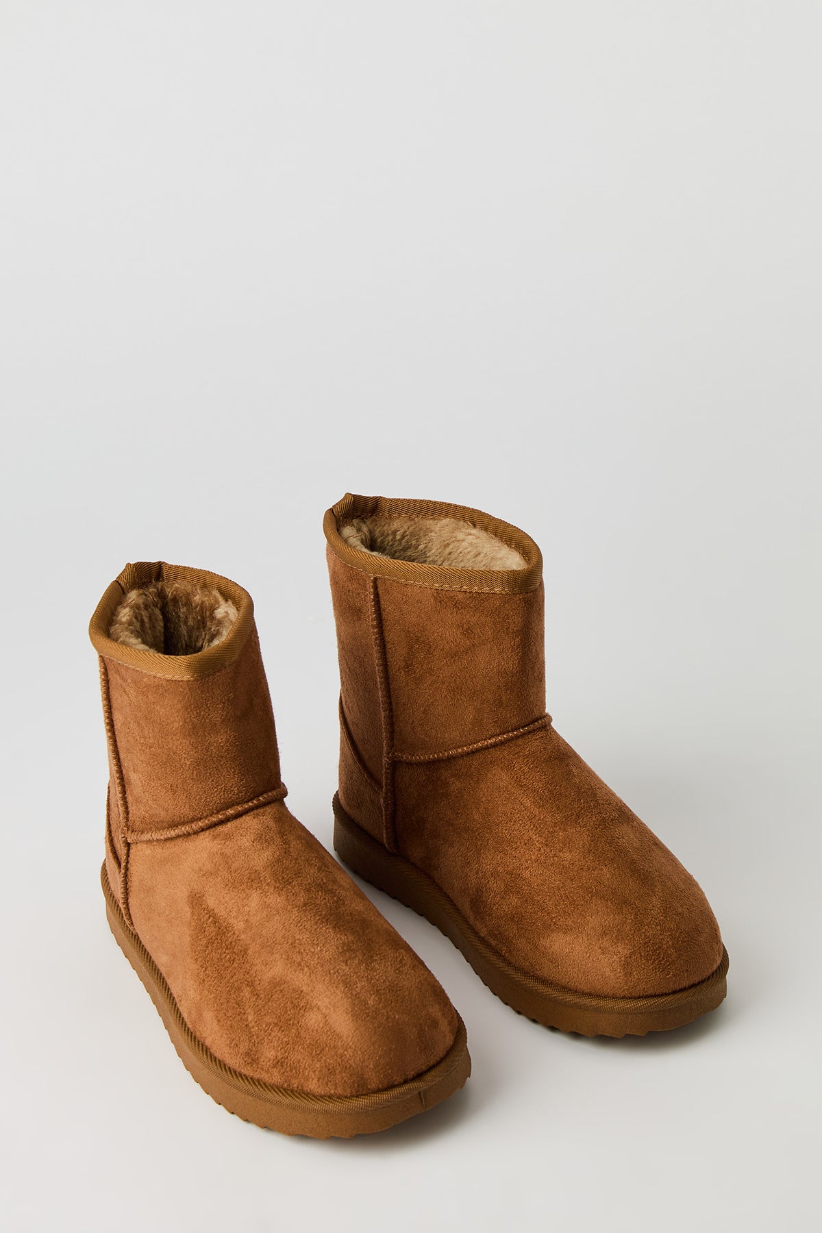 Alt View 2. Faux Suede Boots - Camel