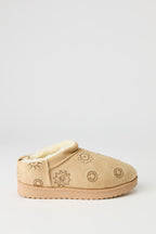 Girls Flower Slipper Boots