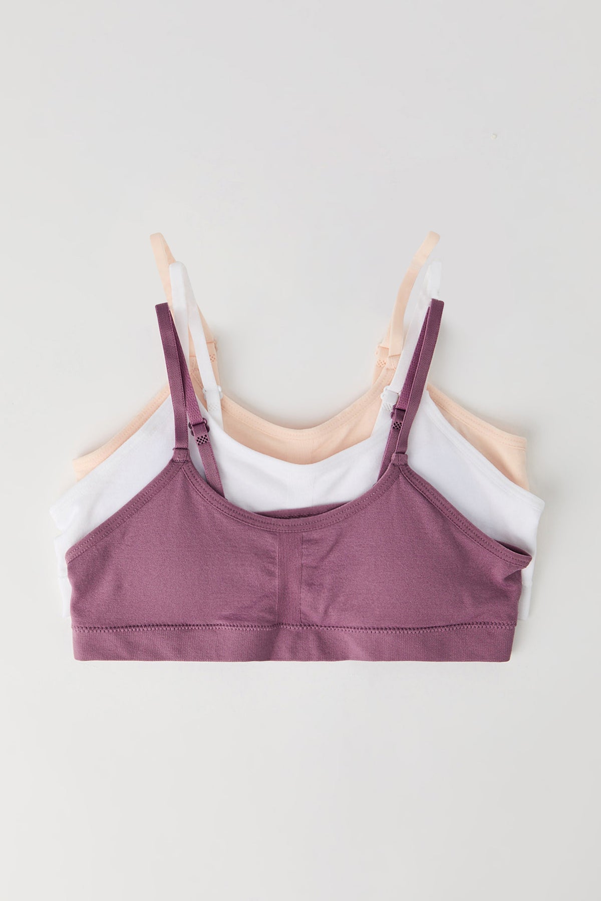 Girls Seamless Bralette (3 Pack) - Pink