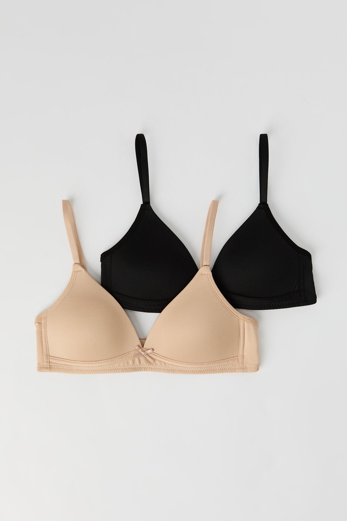 Girls Padded Bra (2 Pack) - Tan