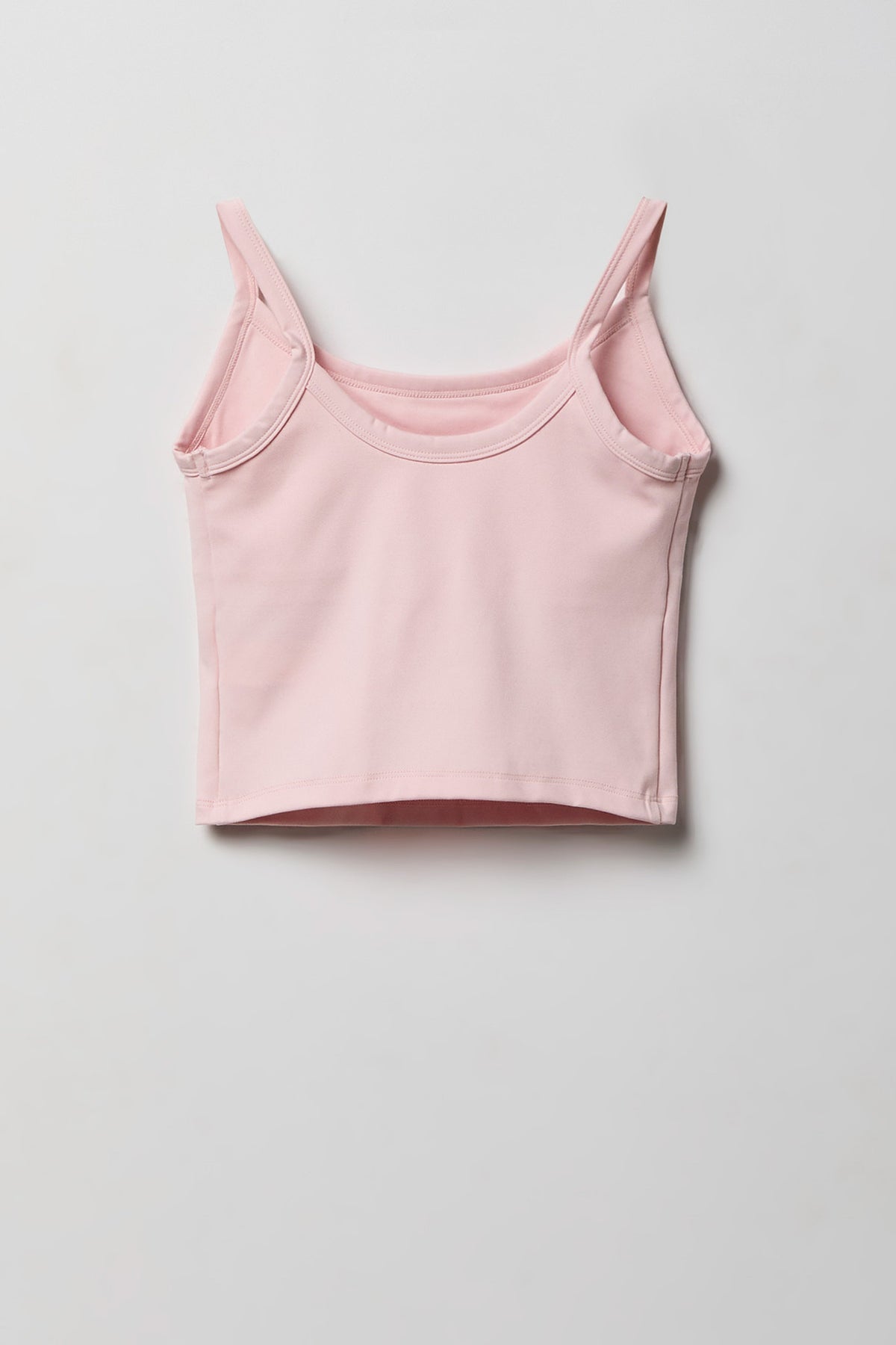 Alt View 2. Girls Active Braless Tank - Pink