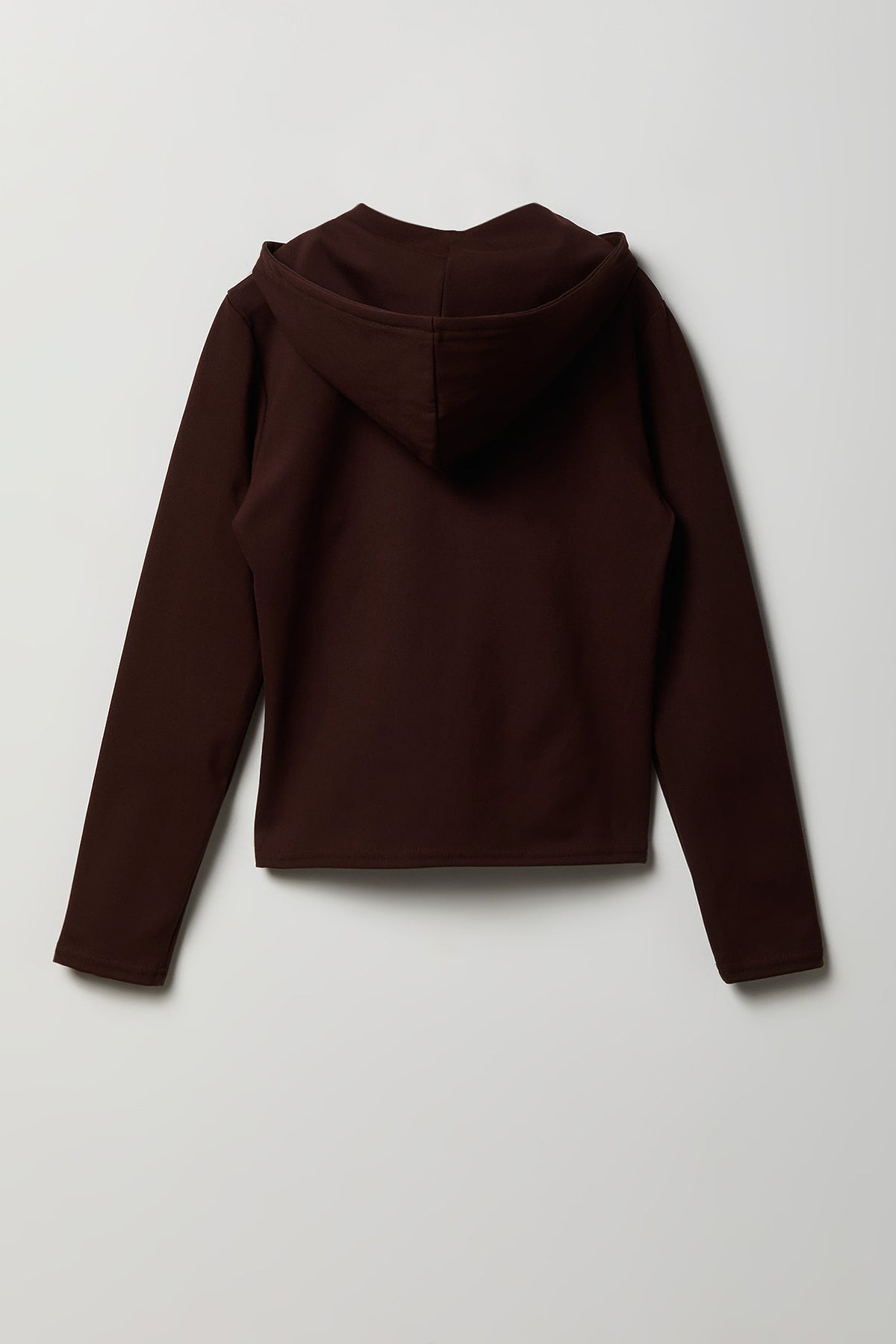 Alt View 2. Girls Active Zip-Up Jacket - Brown