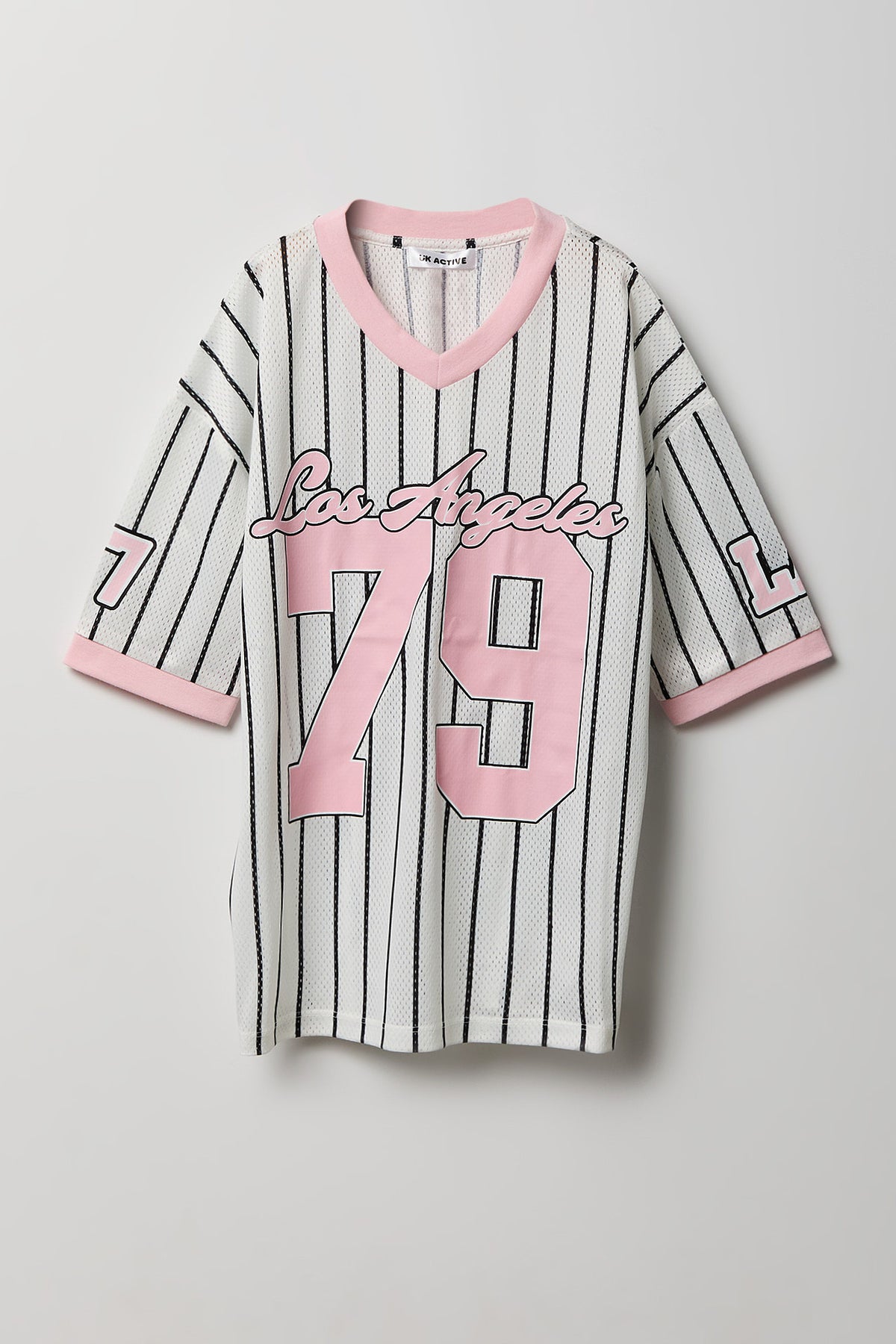 Girls City Graphic Mesh Jersey - White