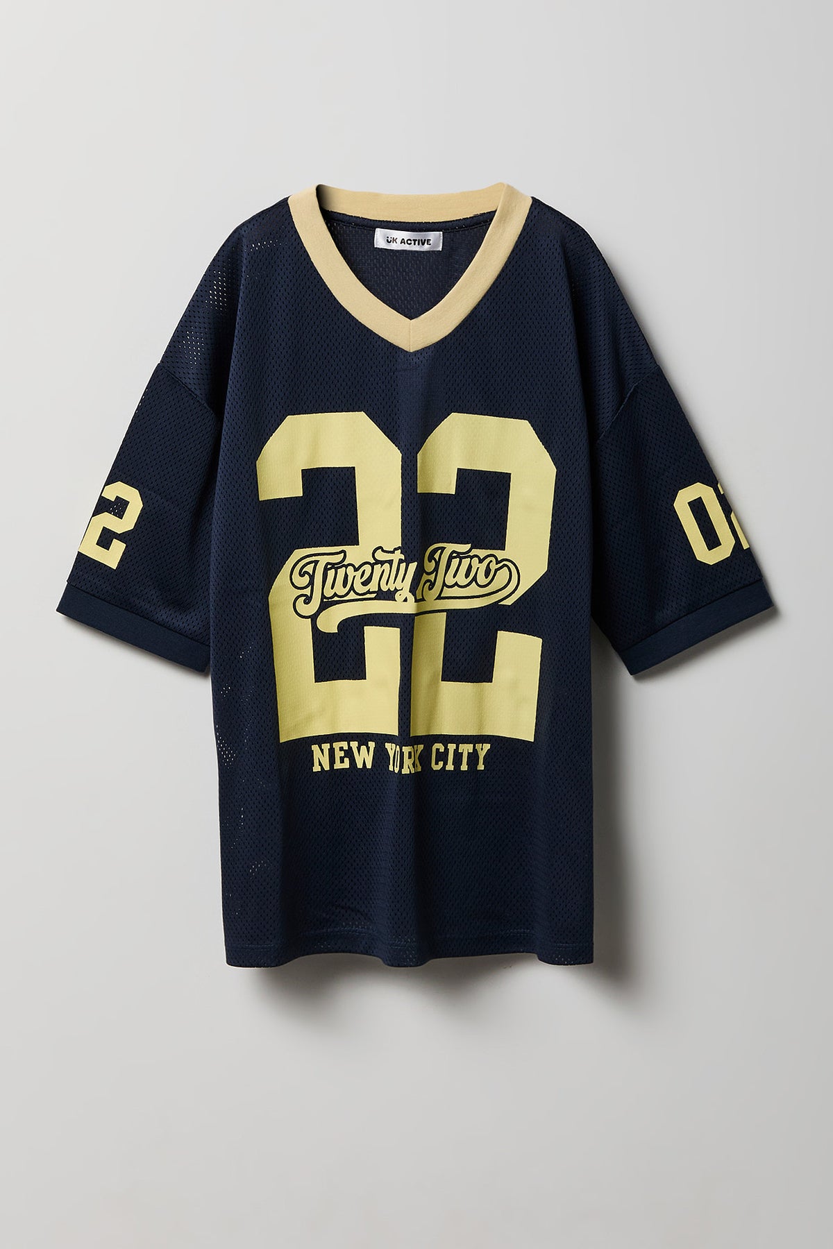 Girls City Graphic Mesh Jersey - Navy