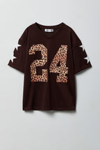 Jersey en filet imprimé pour fille