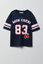 Jersey en filet imprimé pour fille