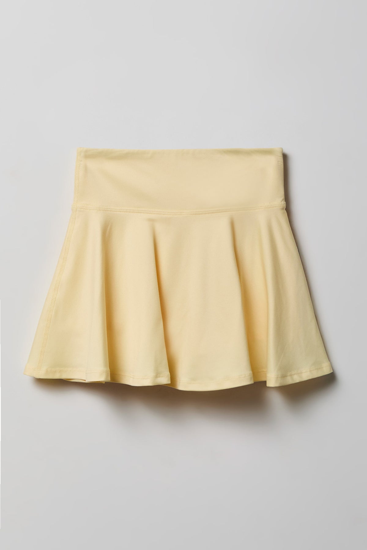 Girls Active Skater Skort - Pale Yellow