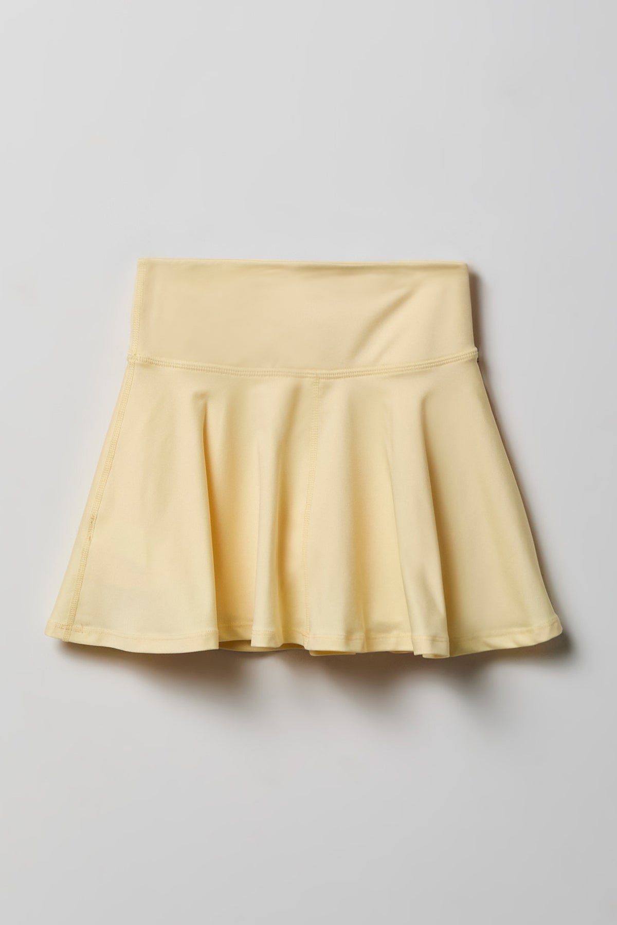 Alt View 2. Girls Active Skater Skort - Pale Yellow