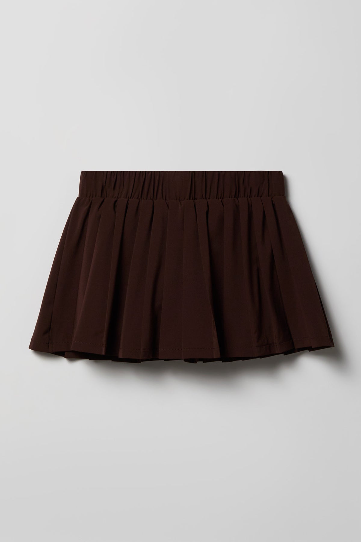 Alt View 2. Girls Active Bow Pleated Skort - Brown