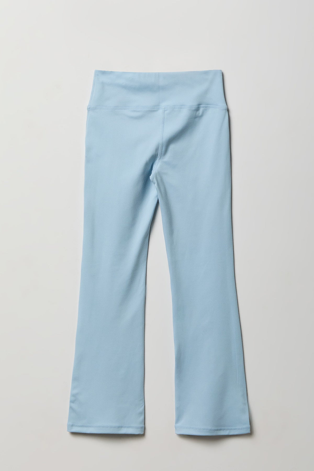 Alt View 2. Girls Active High Density Flare Pant - Baby Blue