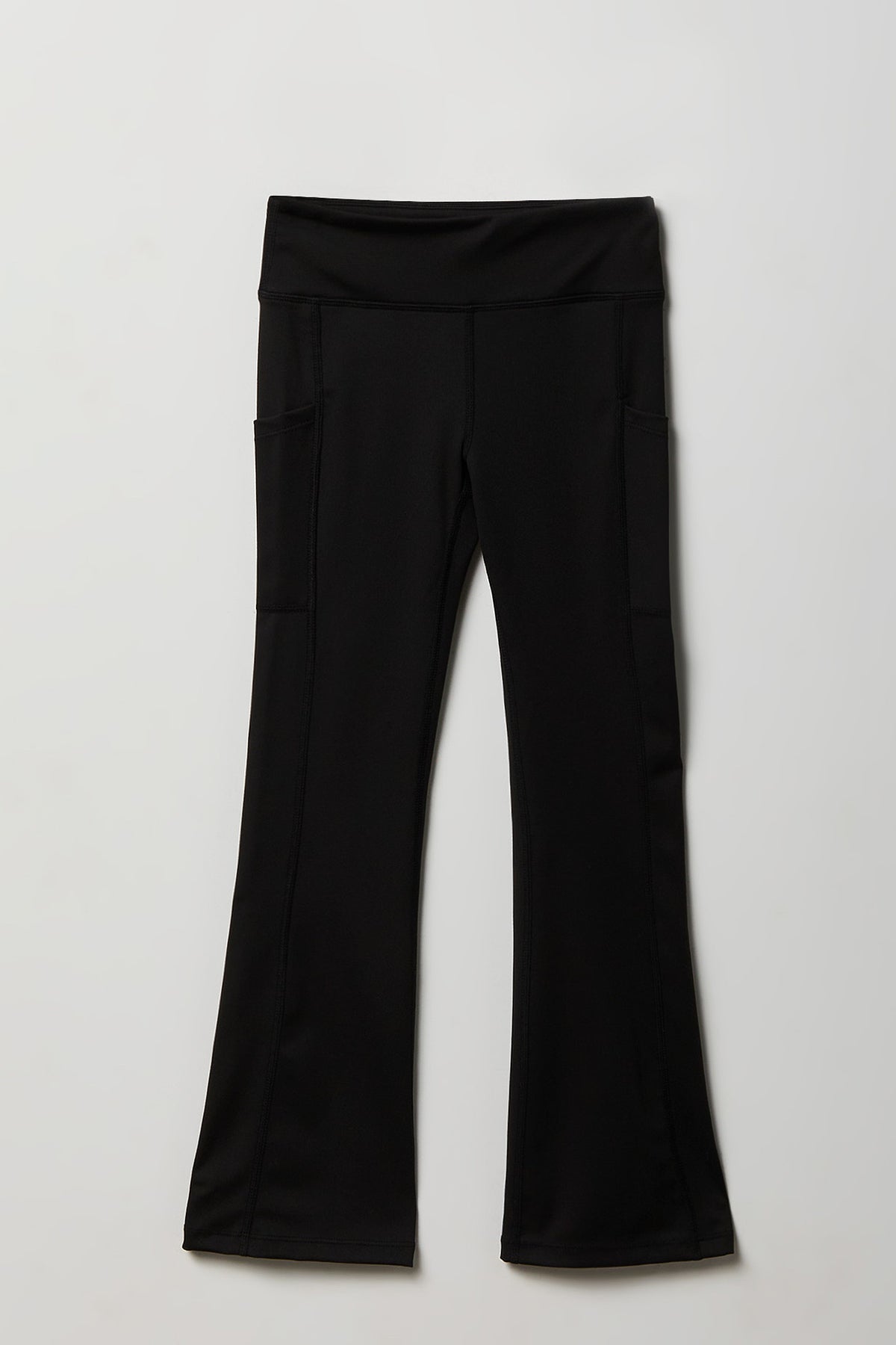Pantalon à jambe évasée Active haute densité avec poches latérales pour fille