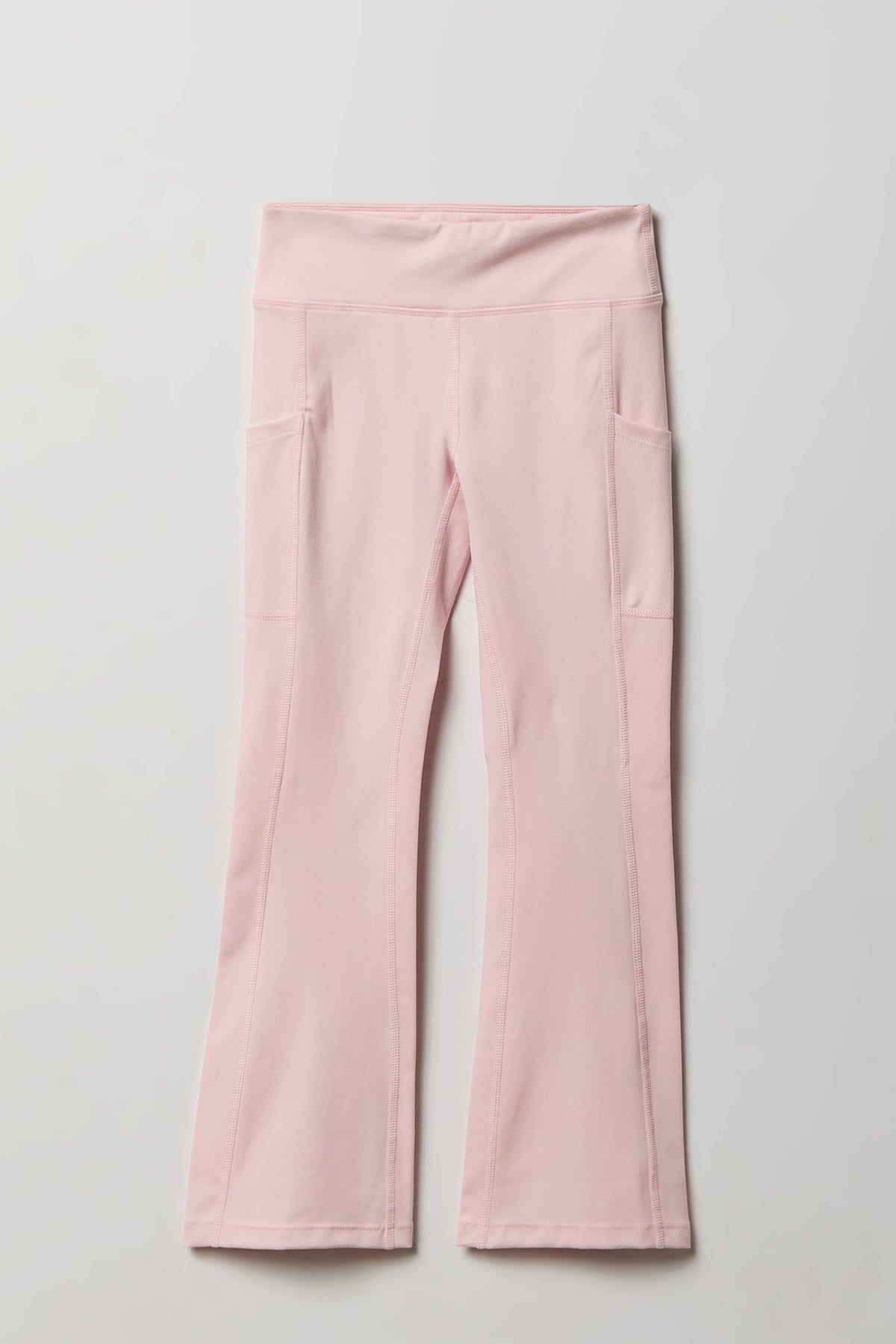 Girls Active Side Pocket Flare Pant - Pink