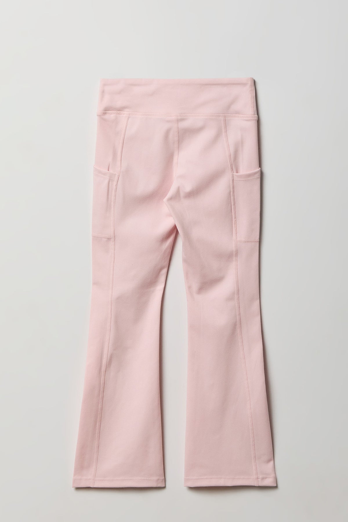 Alt View 2. Girls Active Side Pocket Flare Pant - Pink