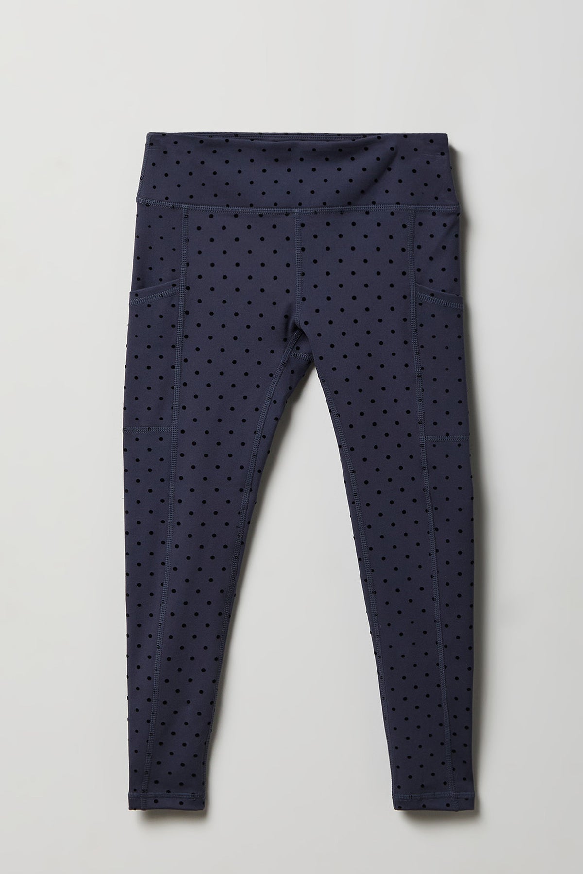 Girls Active Side Pocket Legging - Dark Blue