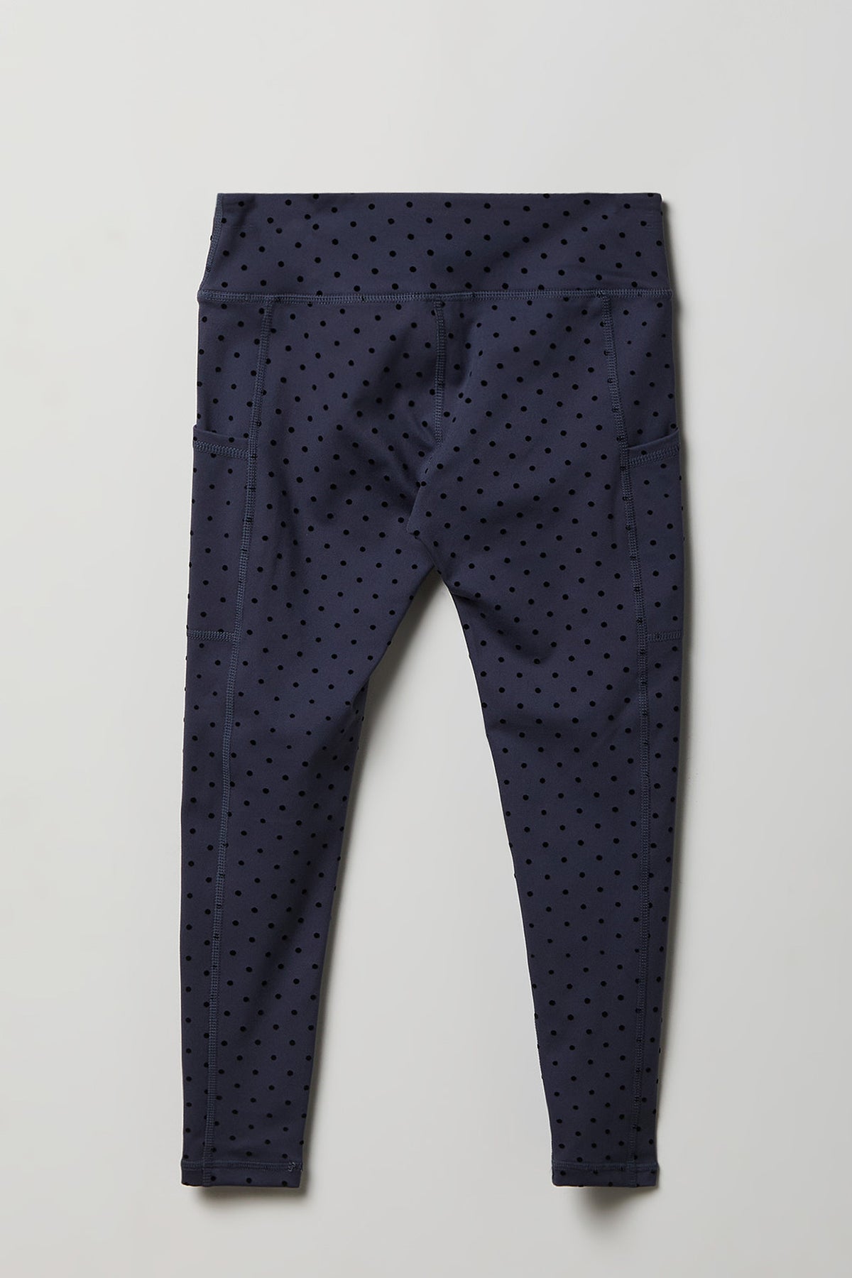 Alt View 2. Girls Active Side Pocket Legging - Dark Blue