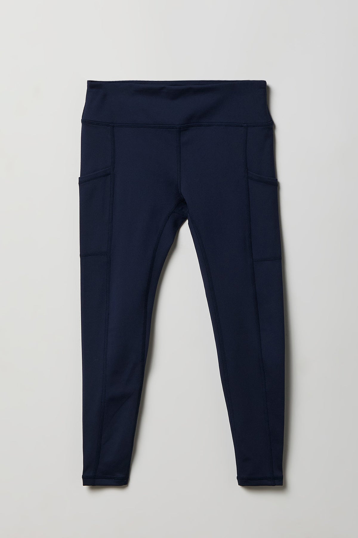 Girls Active Side Pocket Legging - Navy