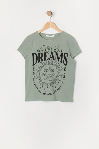 T-shirt à imprimé Mystical Dreams pour fille
