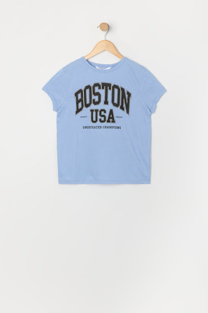 Girls Boston USA Graphic T-Shirt