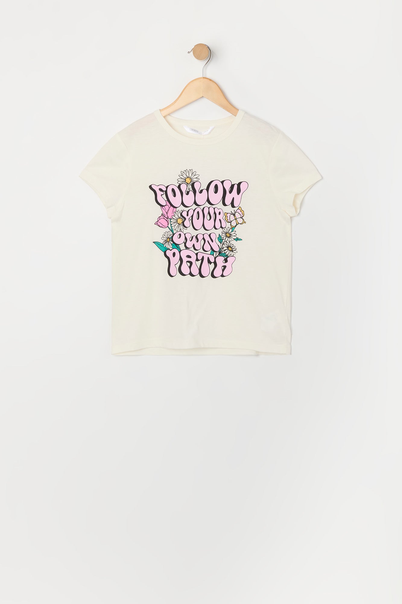 T-shirt à imprimé Follow Your Own Path pour fille