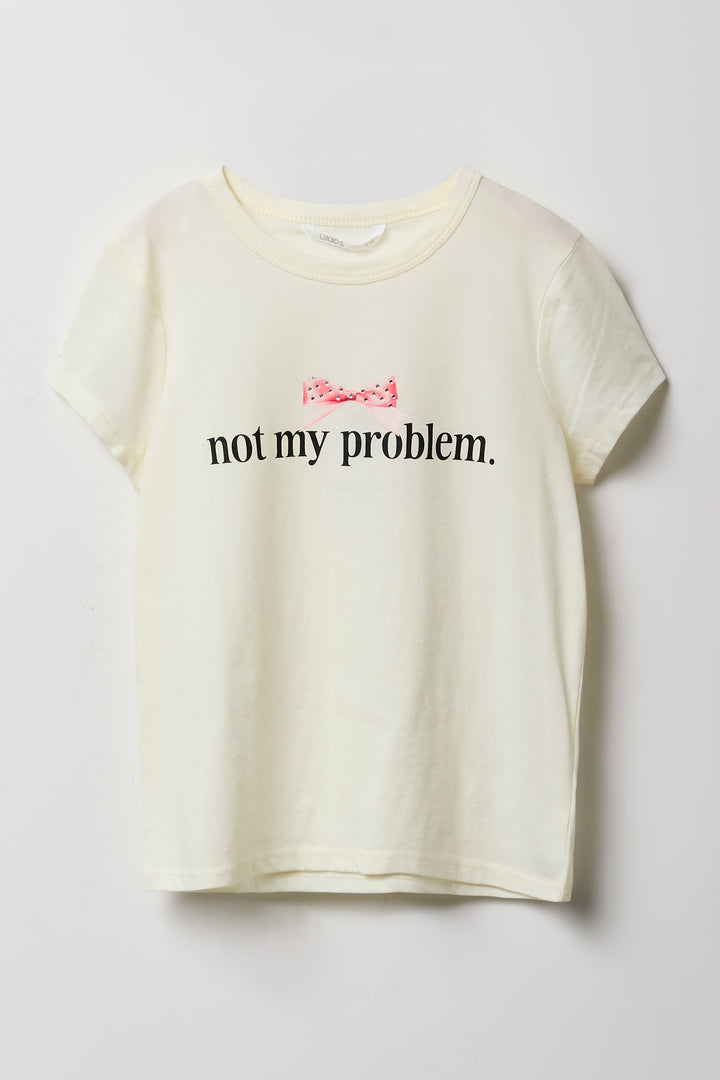 T-shirt à motif en pierres du Rhin pour filles