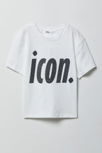 T-shirt en coton lourd de luxe imprimé pour fille