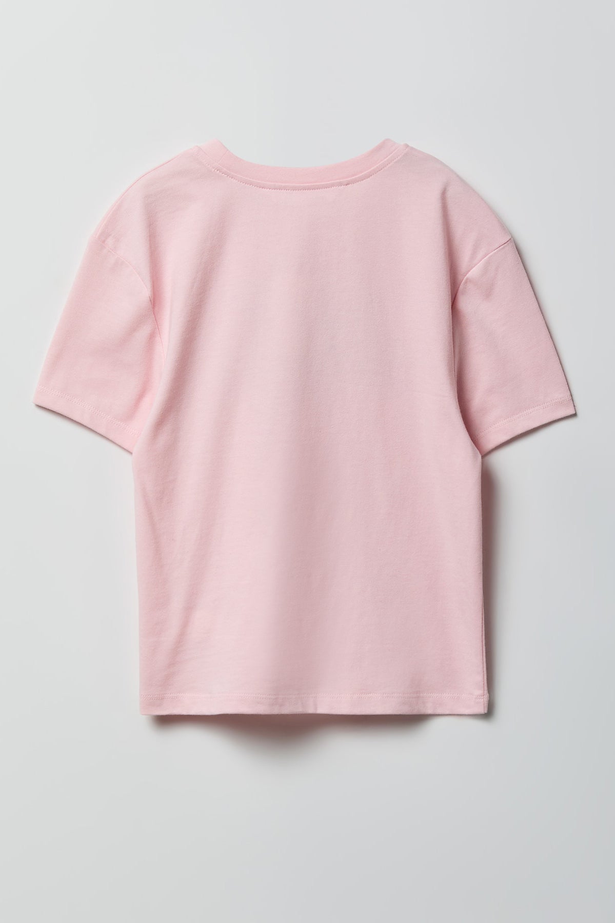 Alt View 2. Girls Luxe Heavy Cotton Graphic T-Shirt - Light Pink