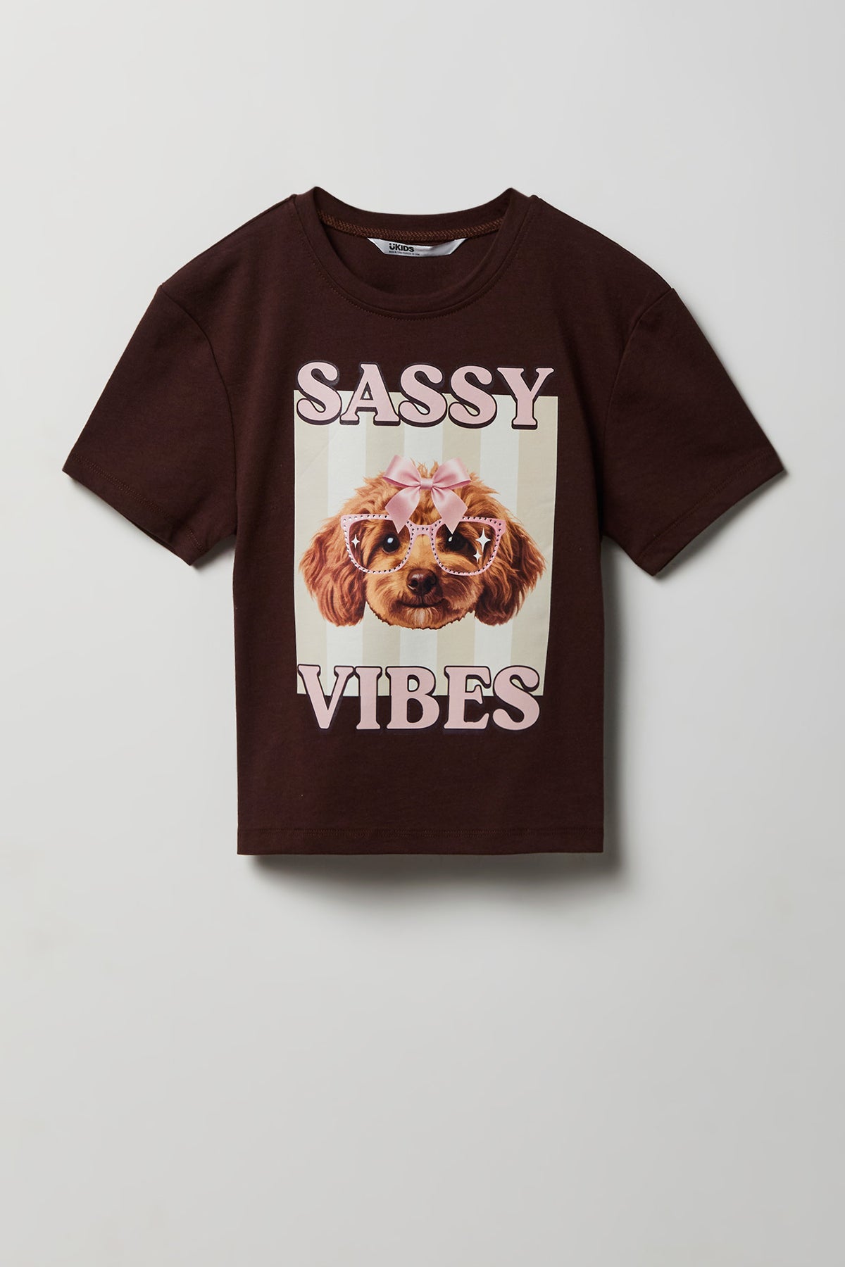 T-shirt à imprimé avec pierres du Rhin pour fille
