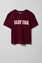 T-shirt imprimé en coton lourd de luxe pour fille