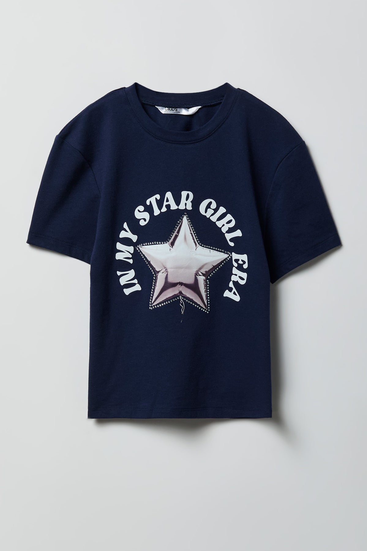 T-shirt en coton lourd de luxe imprimé pour fille