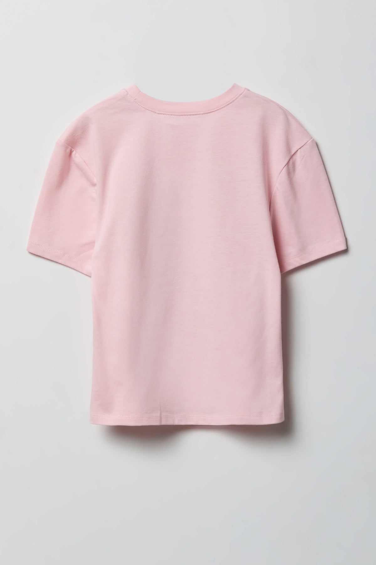 Alt View 2. Girls Luxe Heavy Cotton Animal Graphic T-Shirt - Light Pink