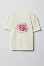 T-shirt fleuri pour fille