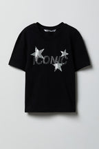 T-shirt imprimé avec pierres du Rhin pour fille