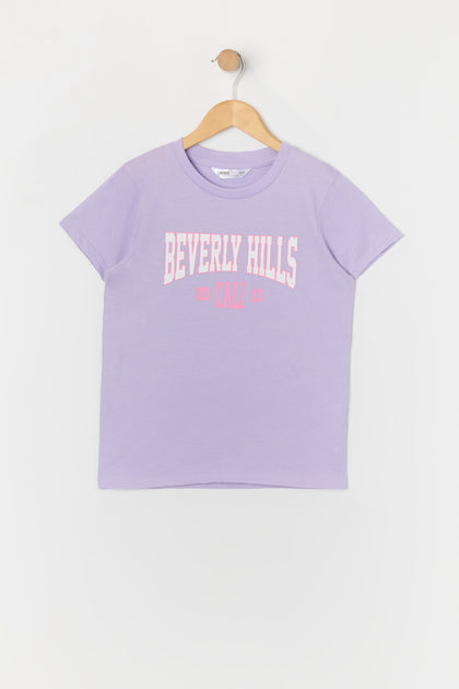 T-shirt à imprimé Beverly Hills pour fille