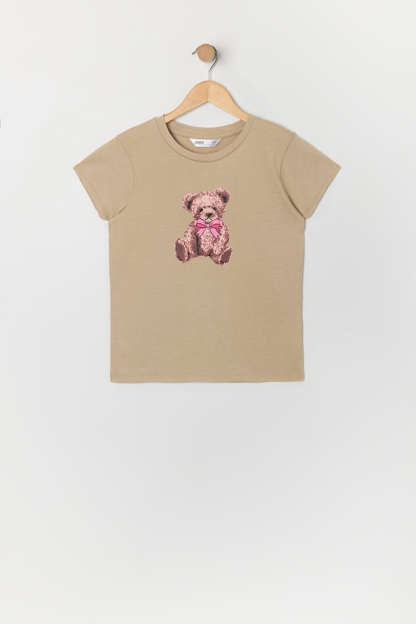 T-shirt à imprimé Cute Teddy pour fille