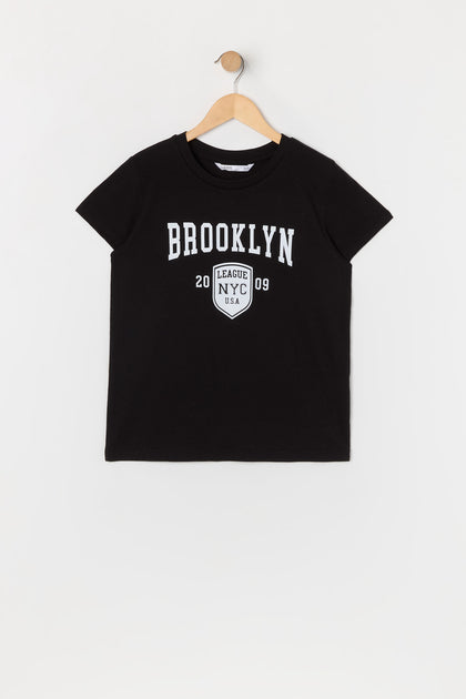 T-shirt à imprimé Brooklyn pour fille