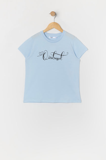 T-shirt à imprimé Overdressed pour fille