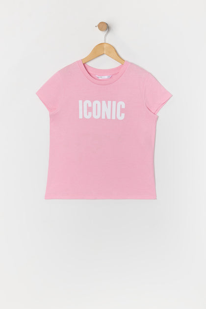 T-shirt à imprimé Iconic pour fille