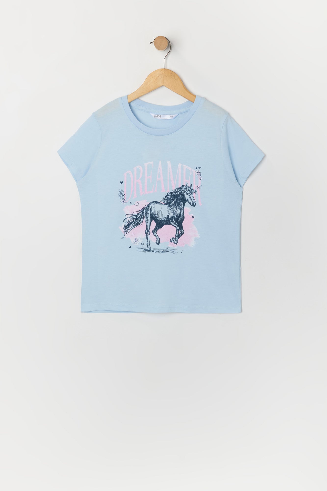 Girls Dreamer Horse Graphic T-Shirt