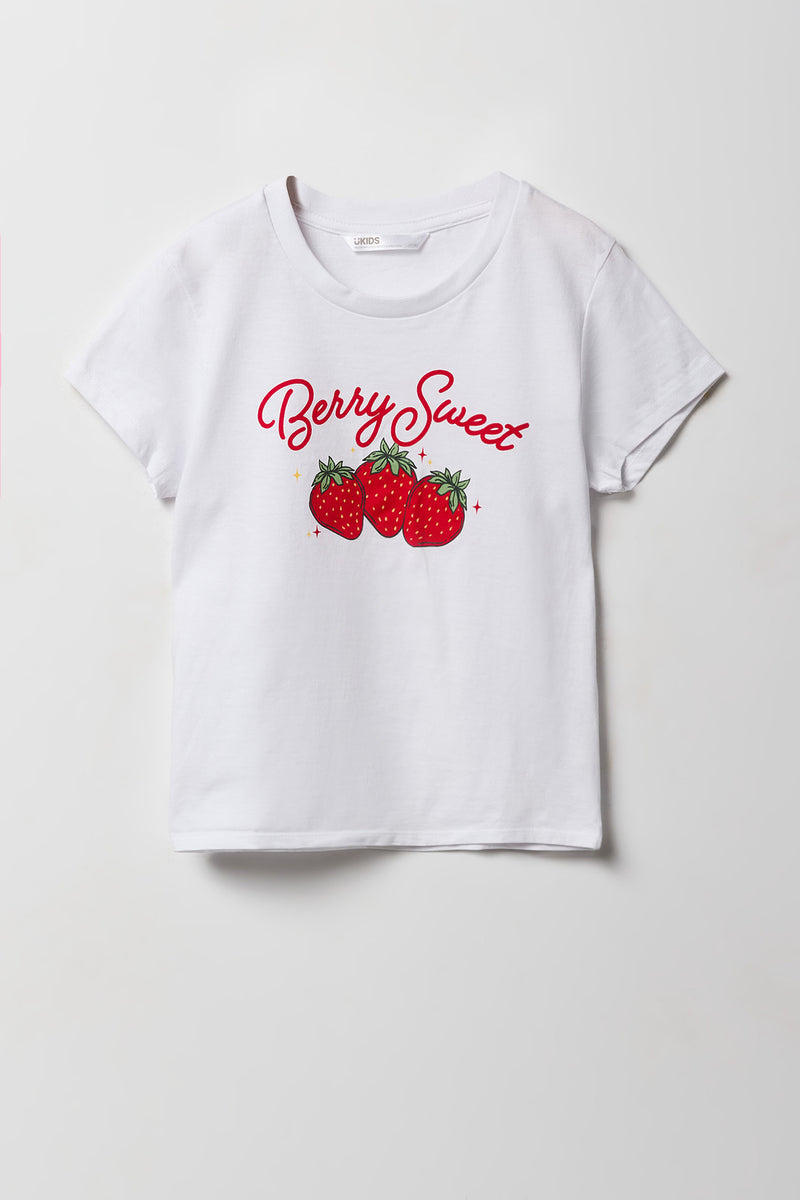Girls Berry Sweet Graphic T-Shirt